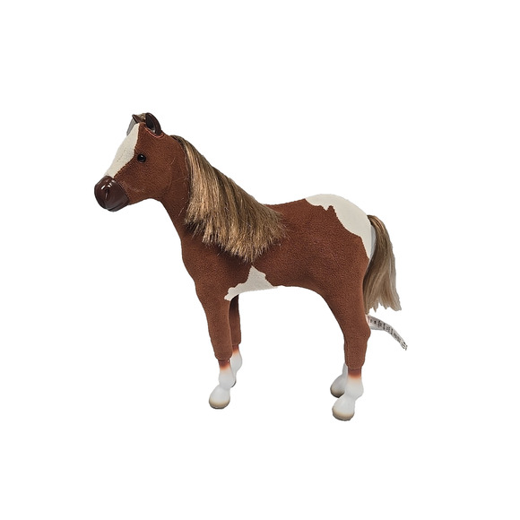 American Girl Paint Foal Horse 2019 GJD50 Brown Fabric Coat Rooted Mane and Tail - Picture 1 of 12